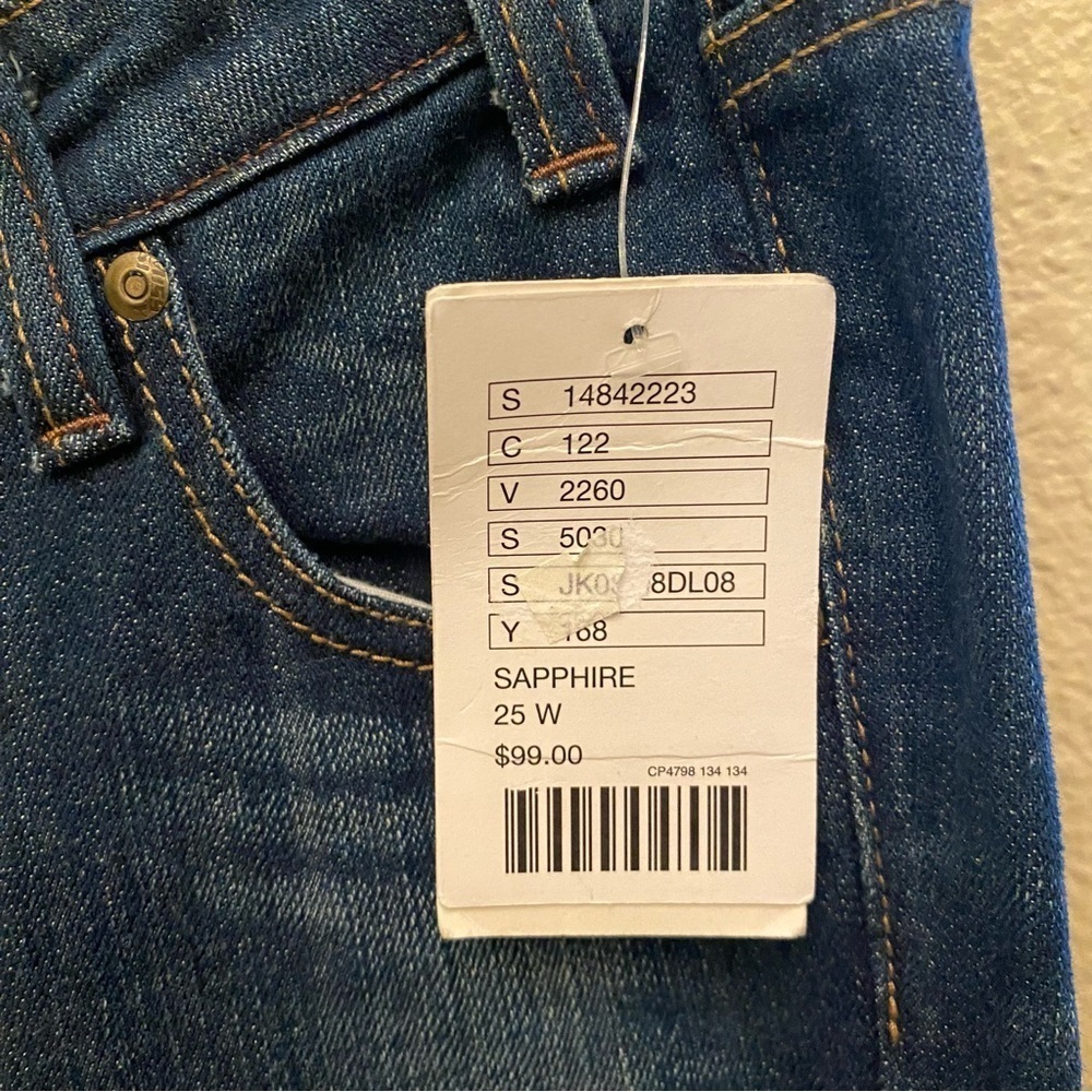 Nwt~Miss Sixty Women Blue Low-Waisted Via Roma Jeans Size 25x32 — image 4 of 8